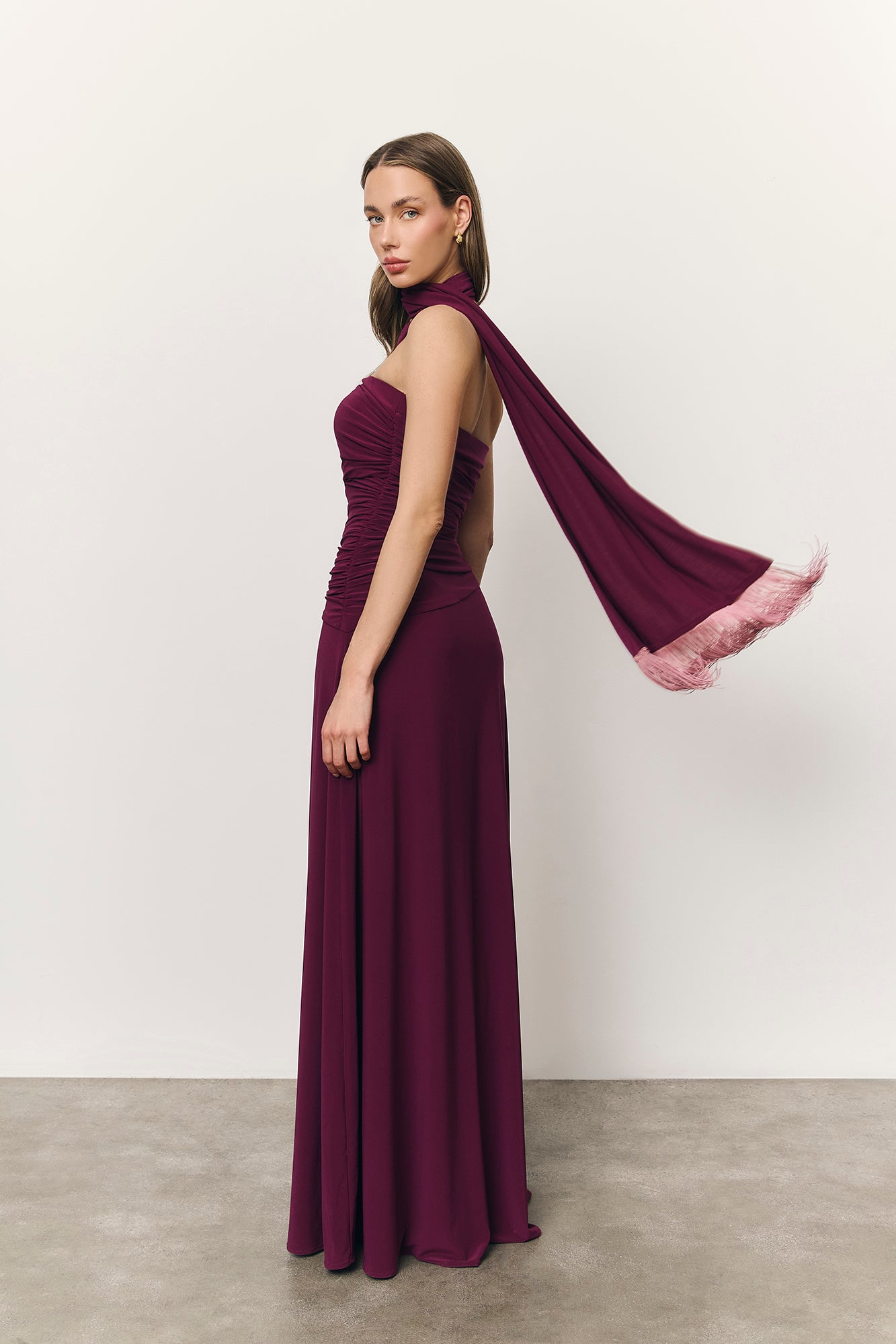 Vestido Zinnia vino