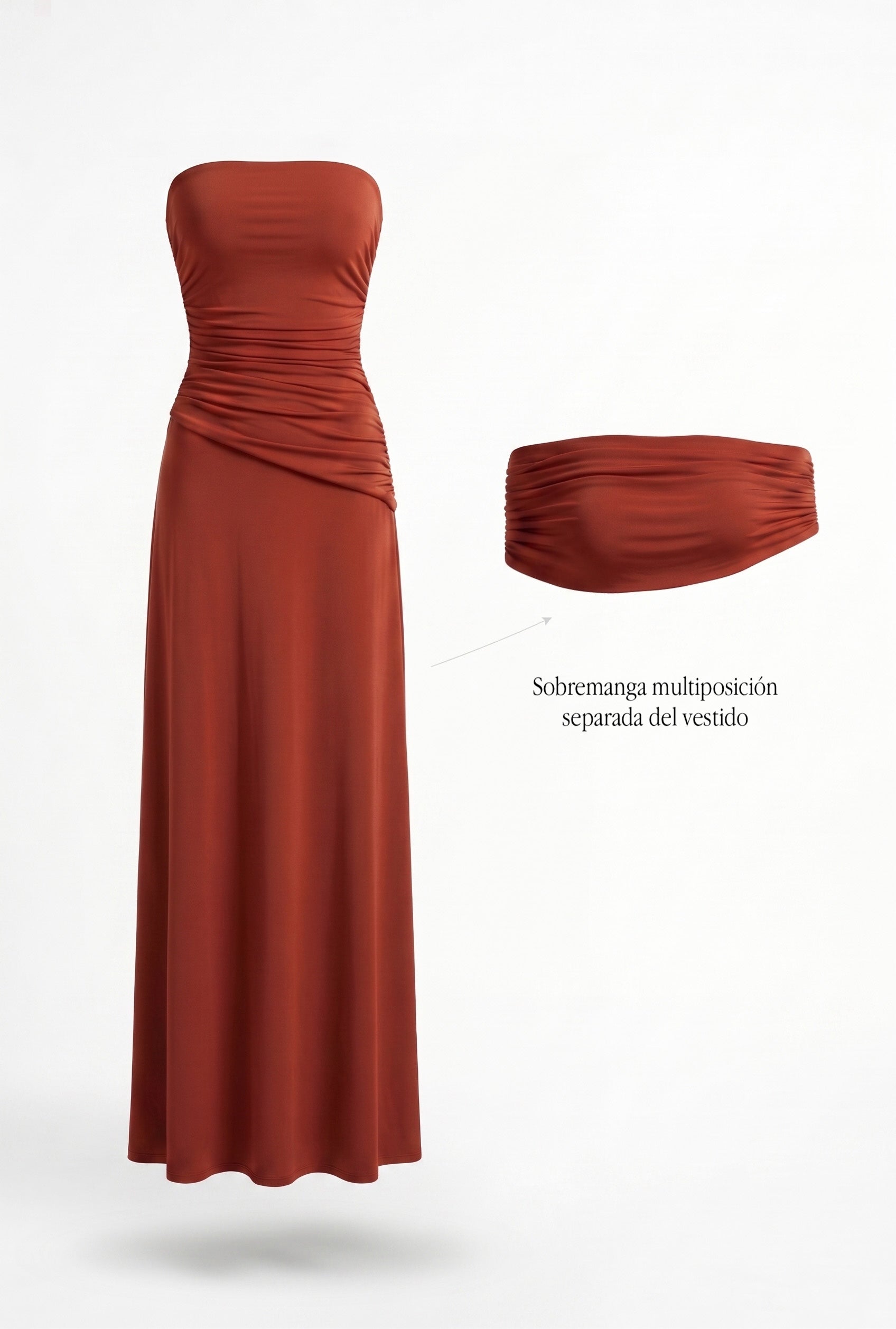 Vestido Vittoria teja