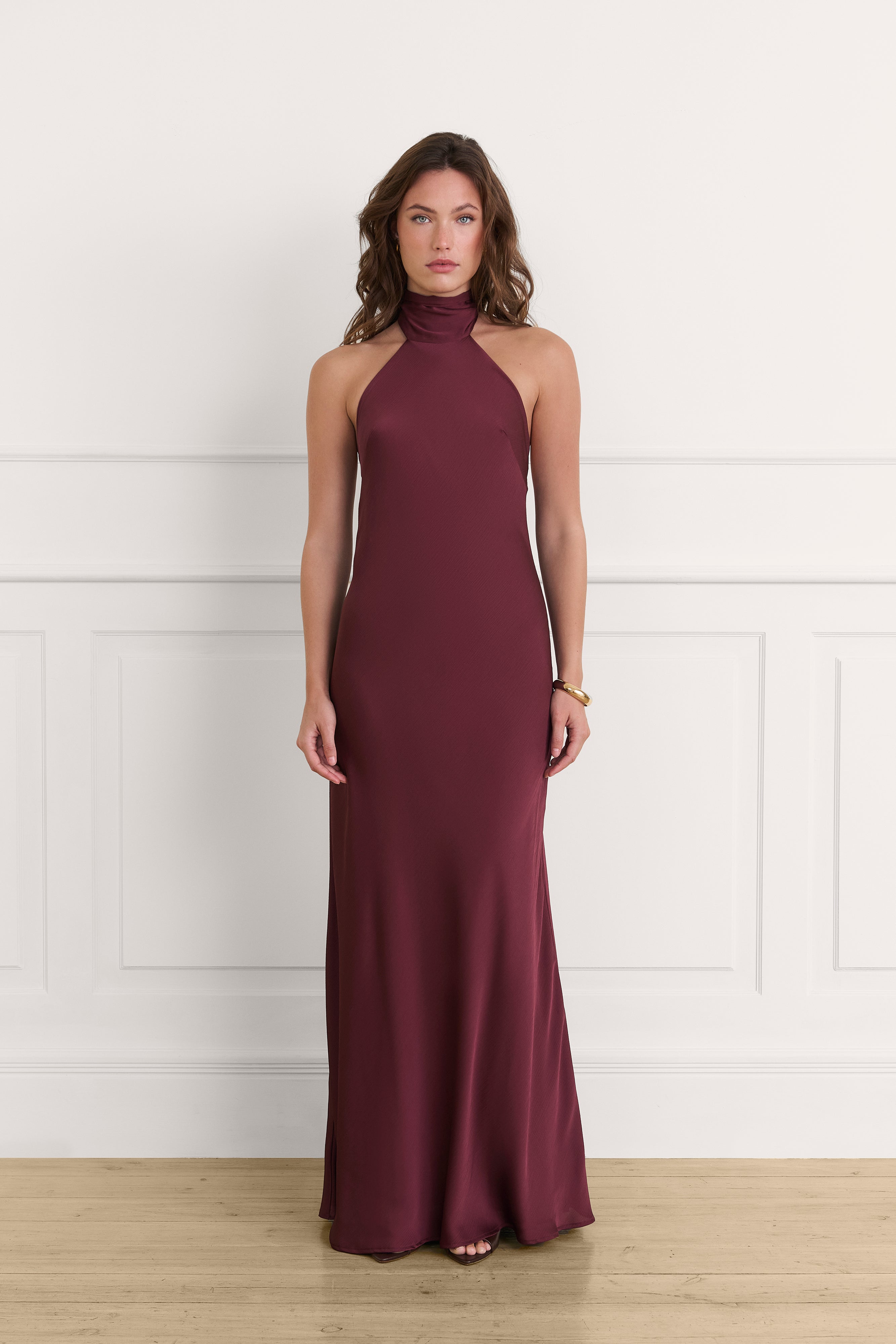 Vestido Stella burgundy