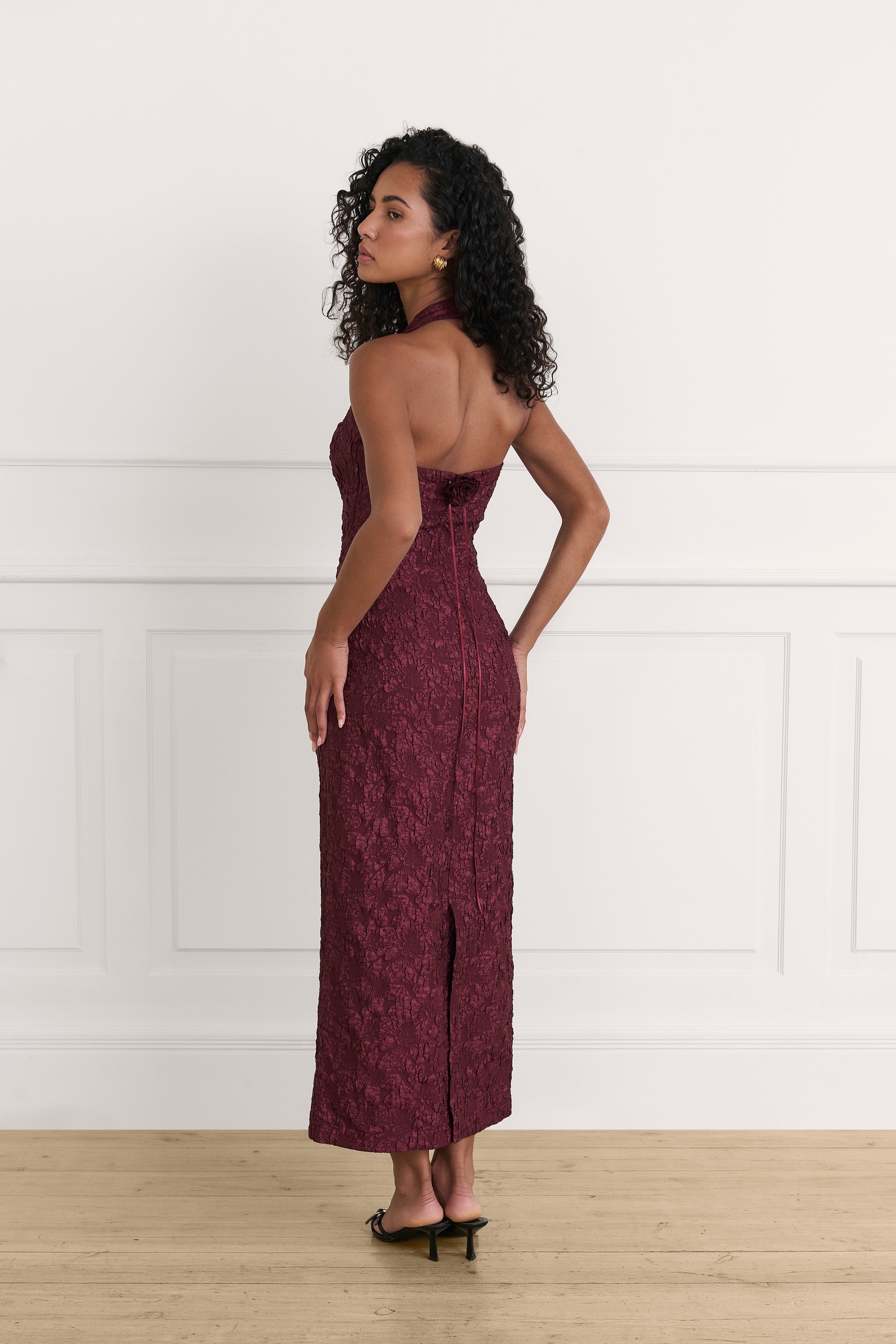 Vestido Allegra burgundy