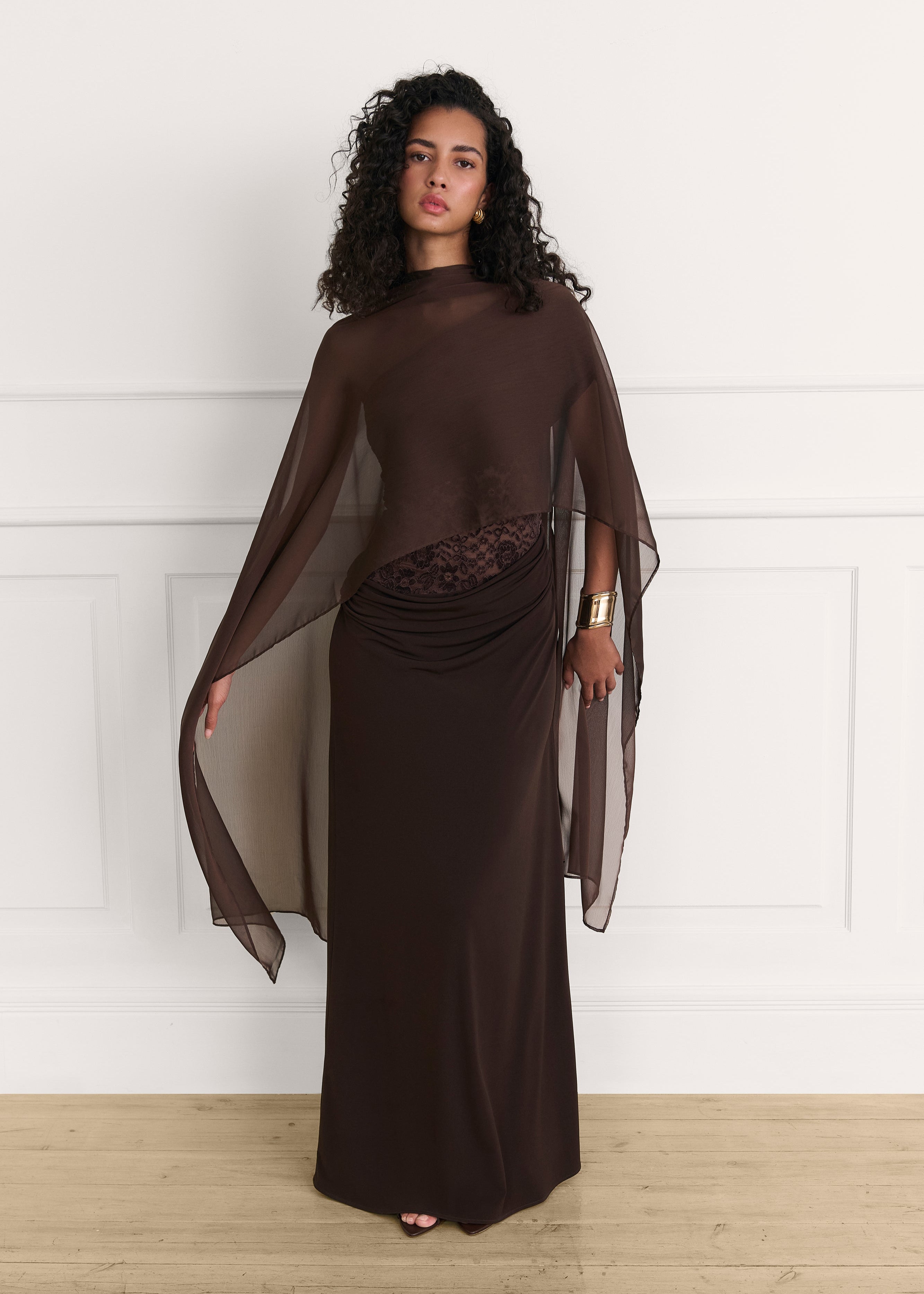Chal Sorrento marrón oscuro