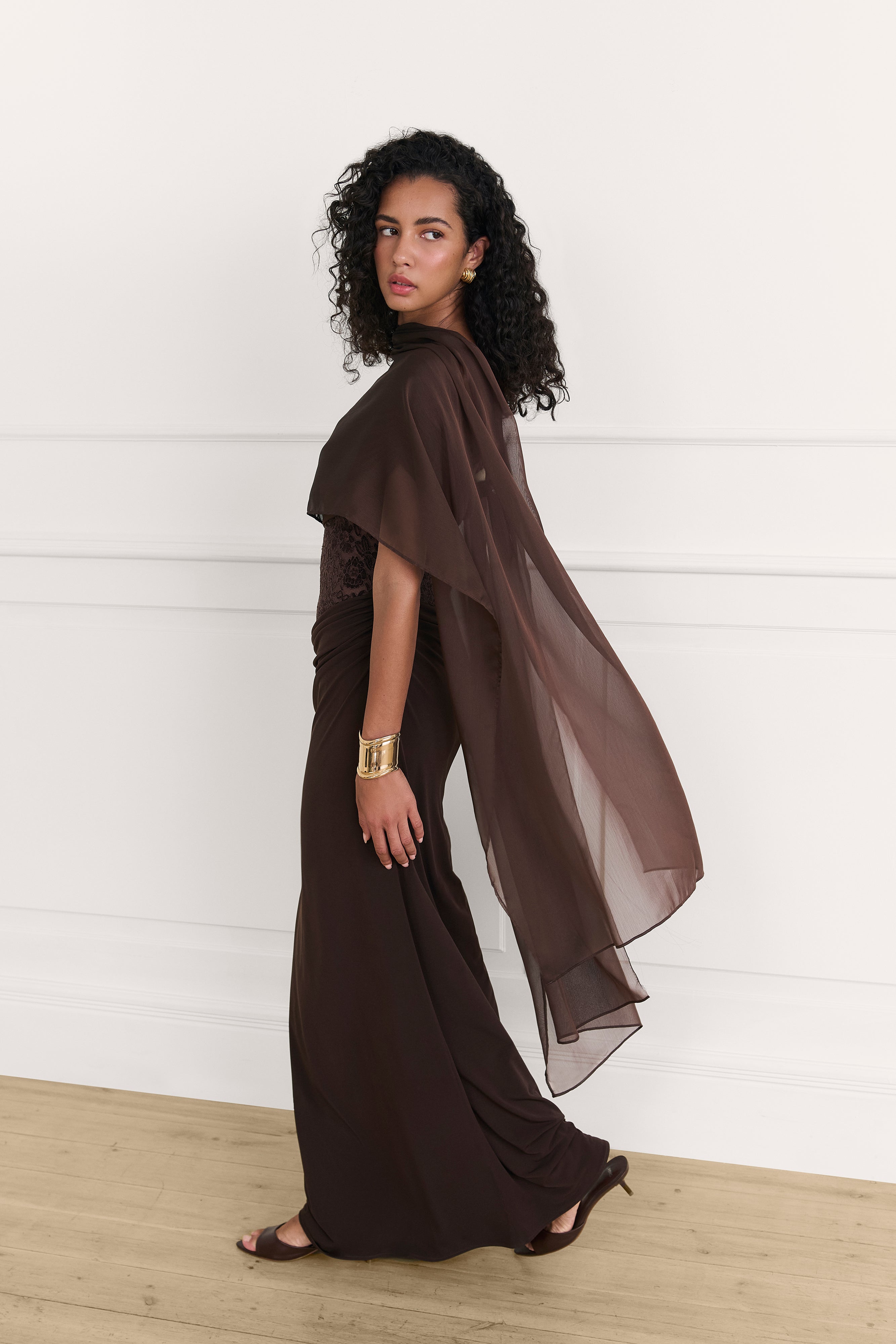 Chal Sorrento marrón oscuro