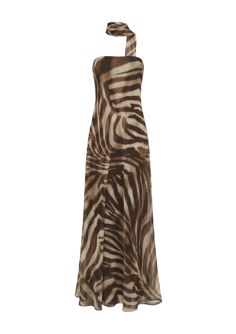 Cala dress in zebra print