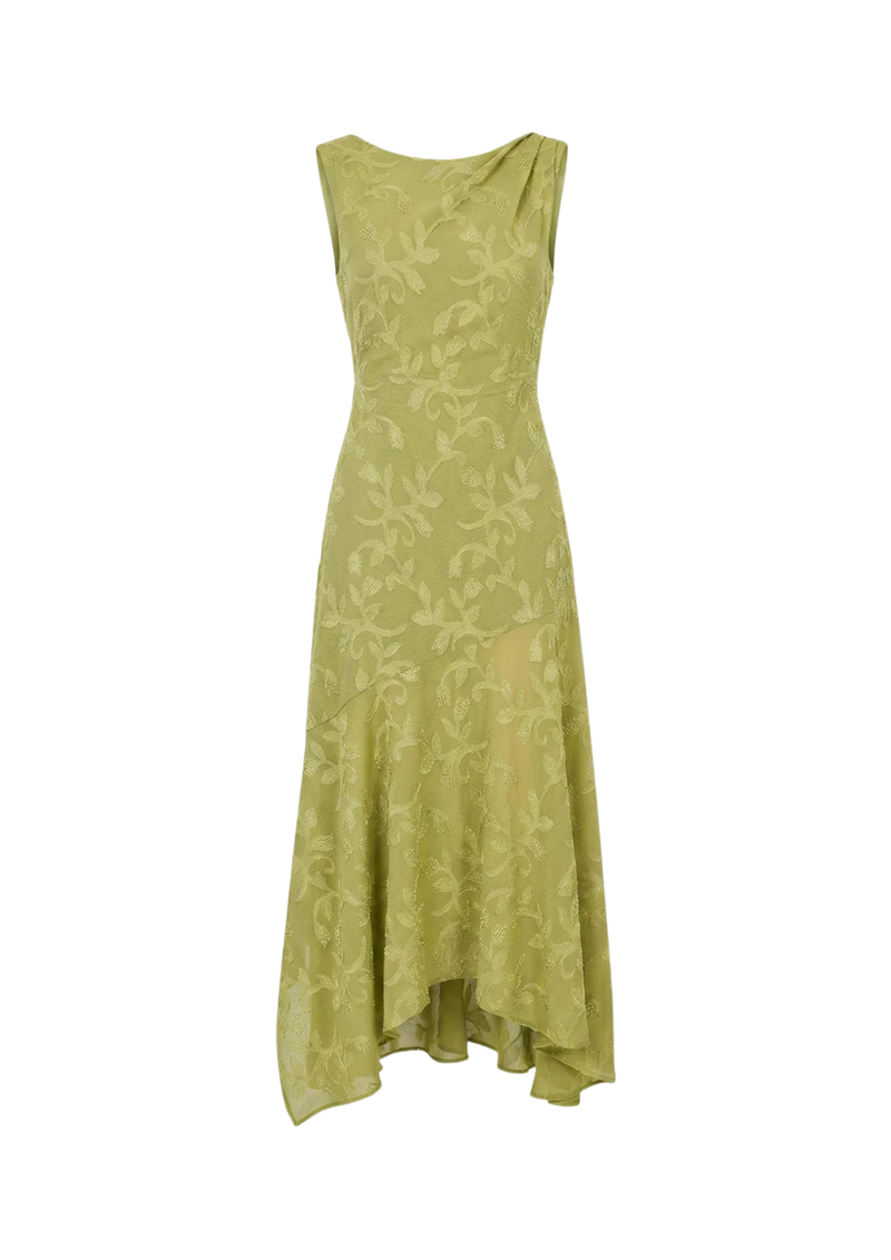 Paloma dress in pistachio green