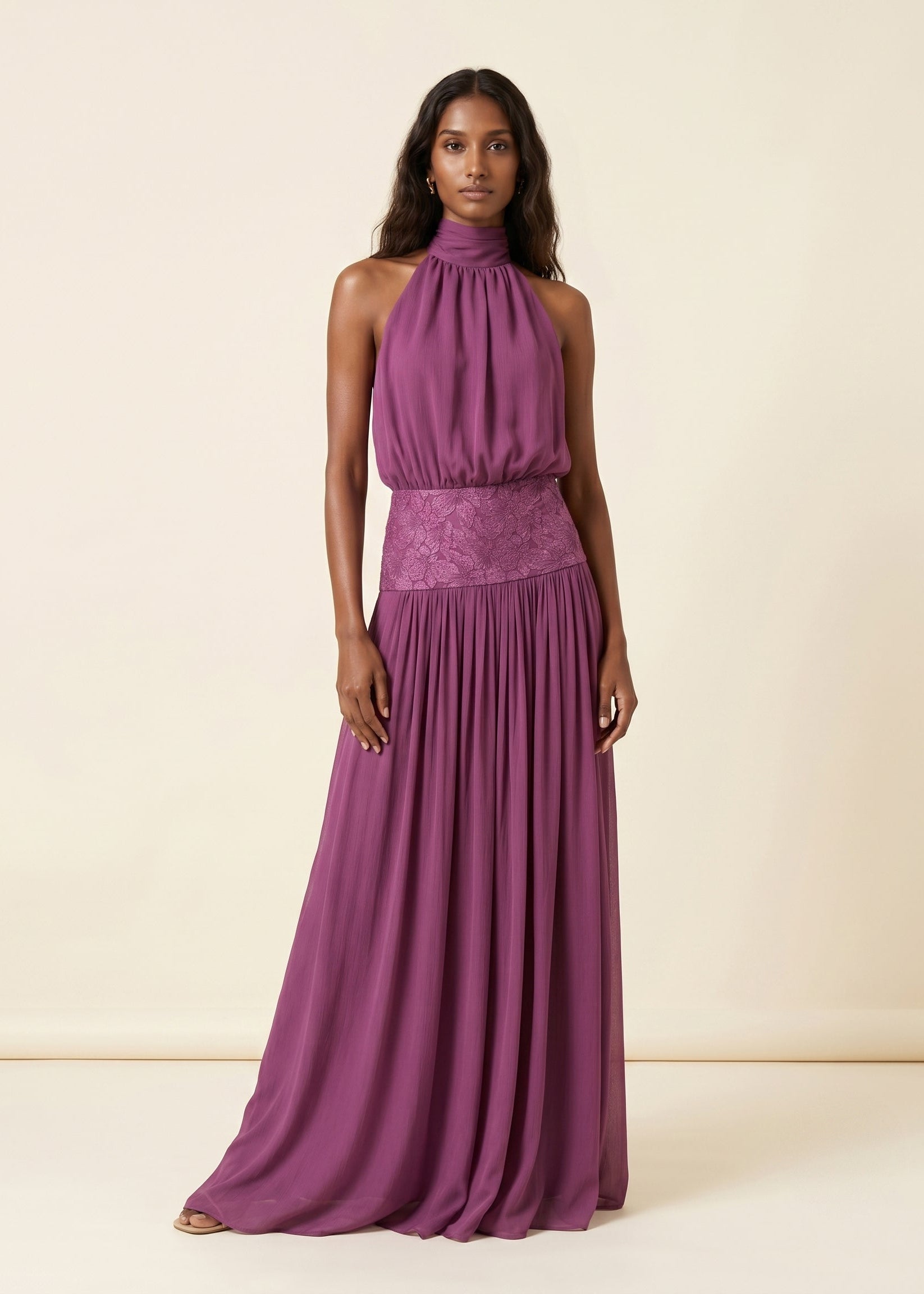 Daphne mauve dress