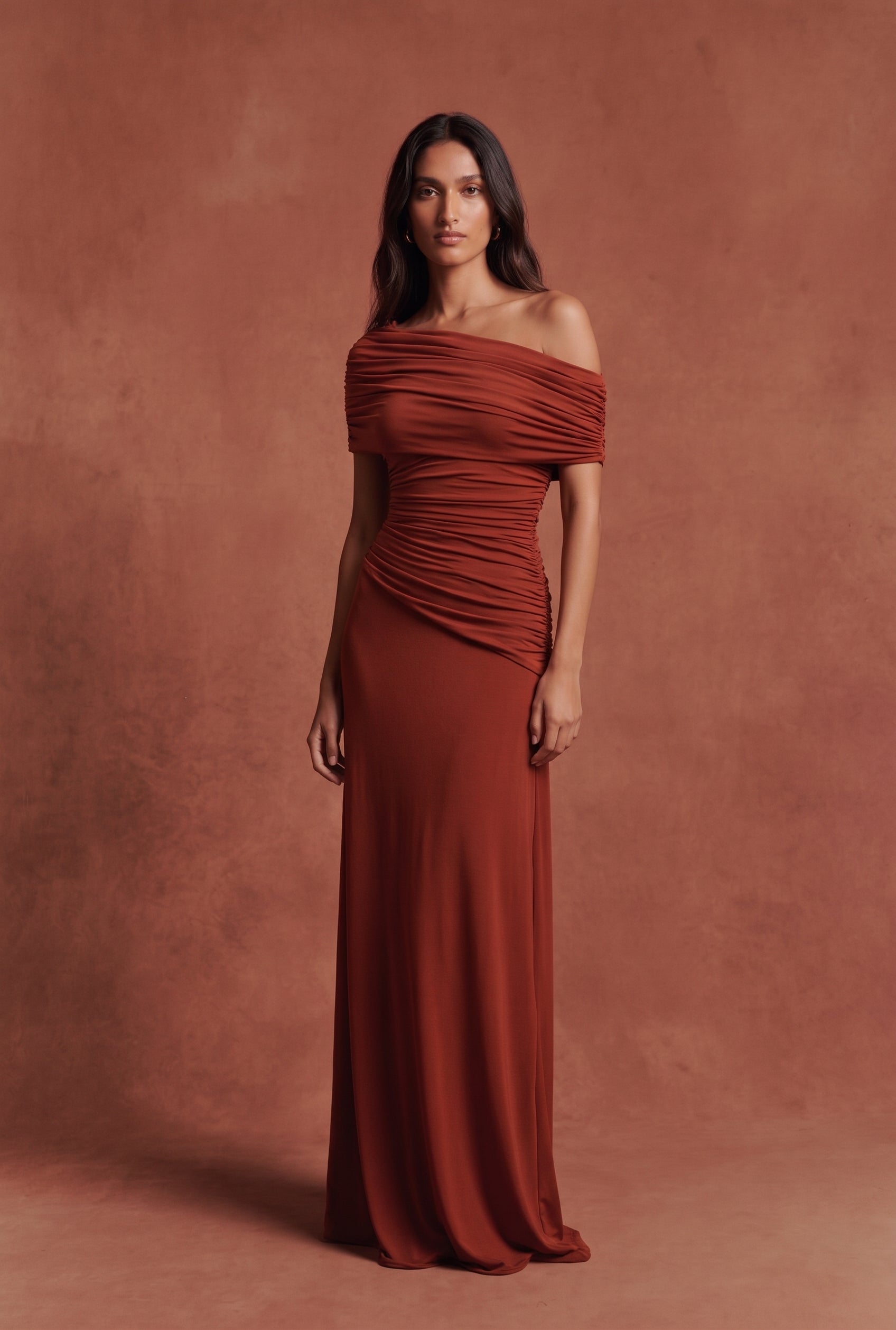Vestido Vittoria teja