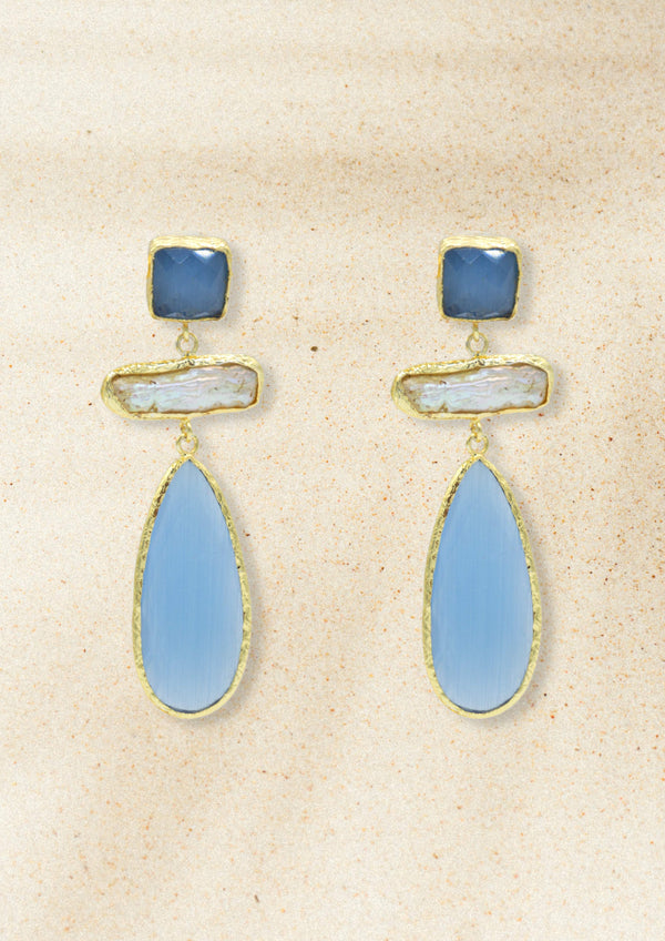 Timanfaya blue earrings