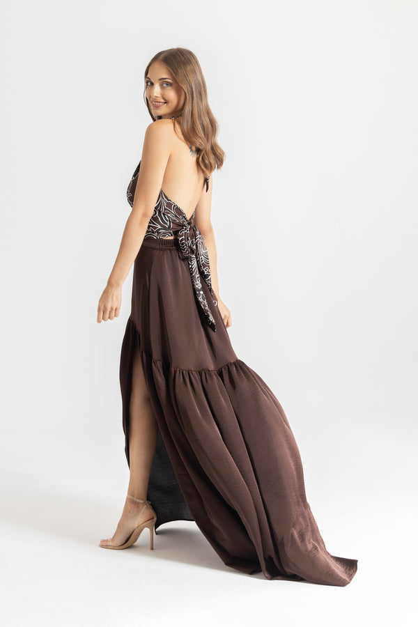 falda Valentina marrón