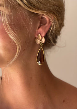 Zelia brown earrings