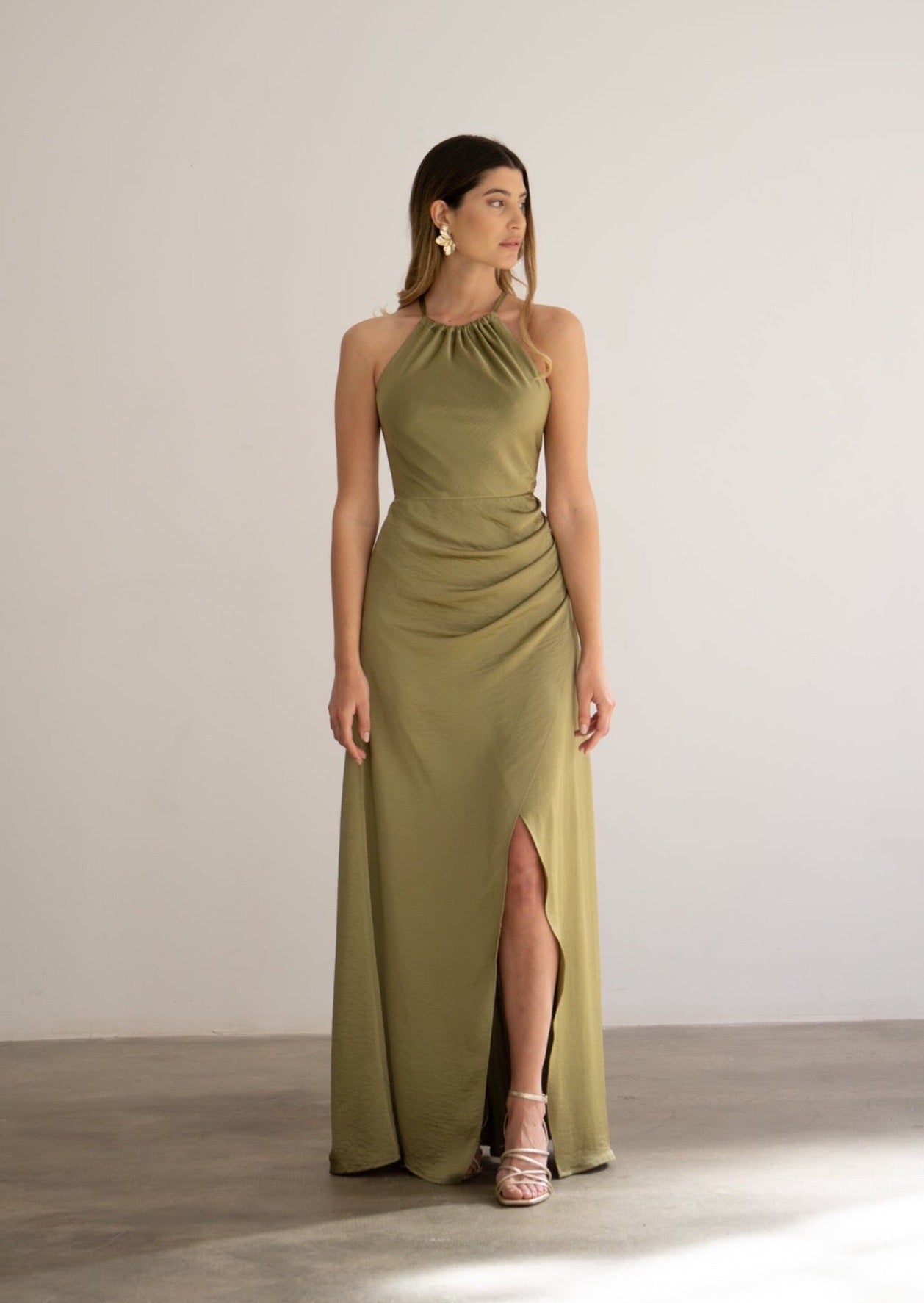 Vestido verde online boda