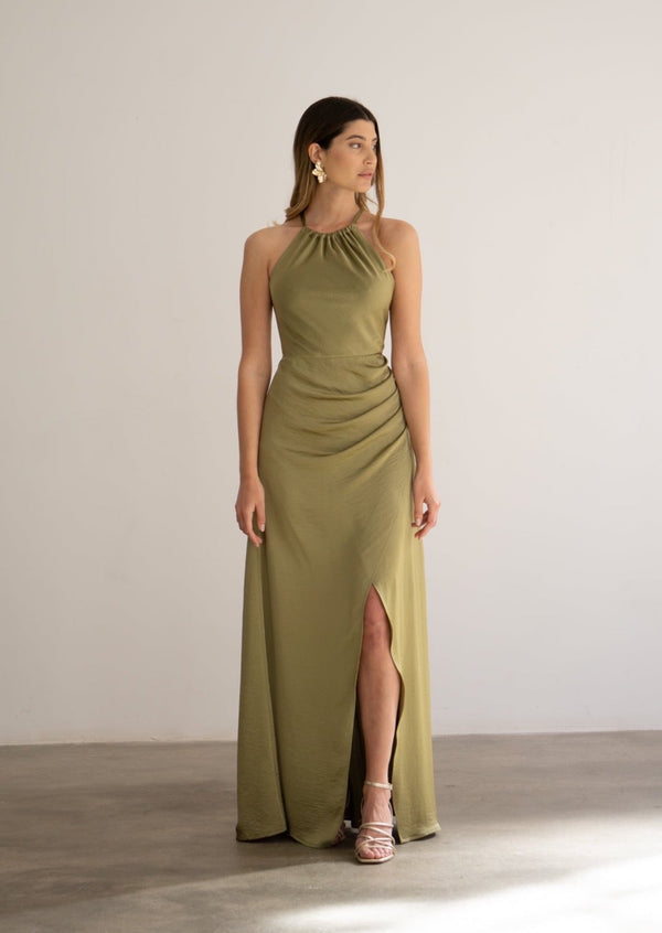 Olive green Noa dress 